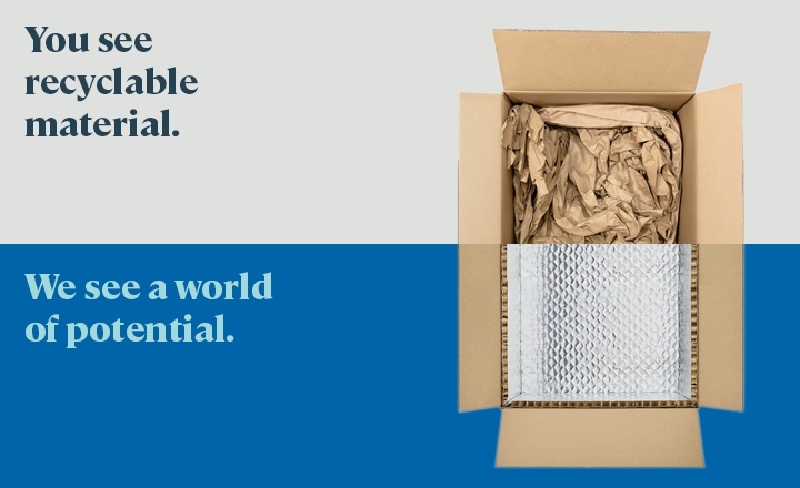 100% Paper Insulated Packaging, Recycled Paper Insulation