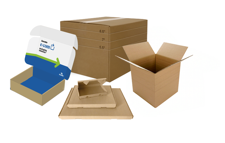 différent type de boite pour l'emballage pour la livraison